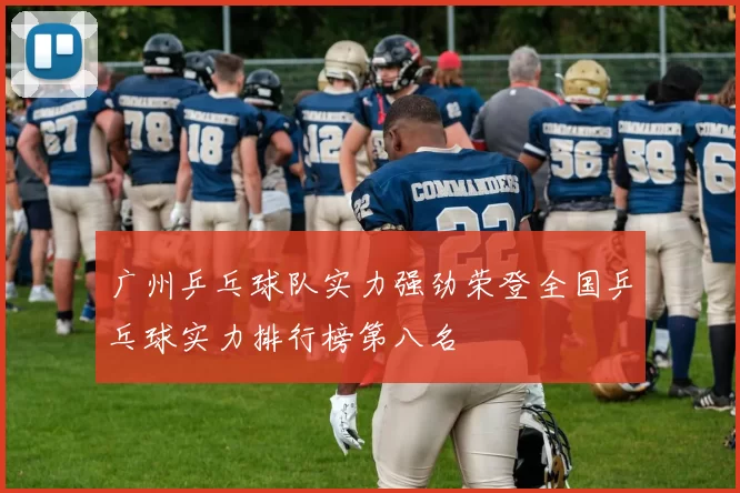 广州乒乓球队实力强劲荣登全国乒乓球实力排行榜第八名
