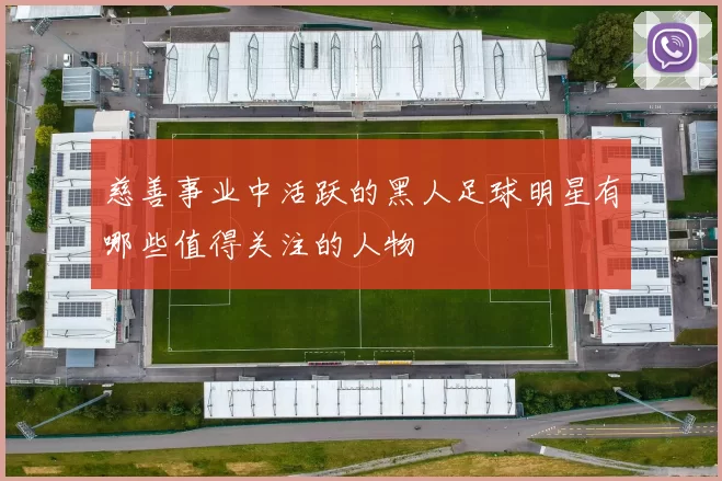 慈善事业中活跃的黑人足球明星有哪些值得关注的人物